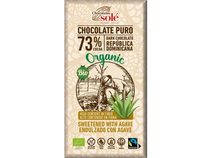 Bio hořká čokoláda se sirupem z agáve SOLÉ 100 g  + Při koupi 12 a více kusů 3% Sleva