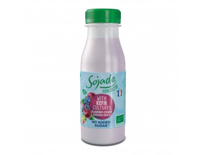 SOJADE Fermentovaný sójový nápoj borůvka-třešeň bez přidaného cukru 250 ml BIO