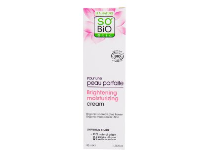Brightening moisturizing cream for perfect skin BONNE MINE 40 ml BIO SO'BiO étic