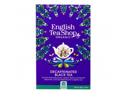 Čaj Černý bez kofeinu 20 sáčků BIO ENGLISH TEA SHOP