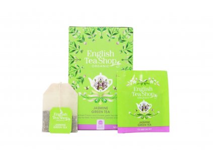 English Tea Shop Čaj zelený BIO s jasmínem a bezinkou 20 nálevkových sáčků 40g  + Při koupi 12 a více kusů 3% Sleva