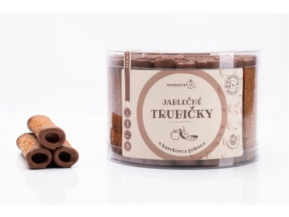 Apple tubes with carob topping jar - Trutna 540g