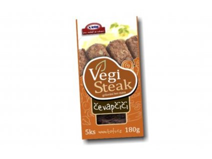 VegiSteak čevapčiči - VEGAN - VETO 150g  + Při koupi 12 a více kusů 3% Sleva