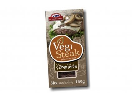 VegiSteak šampiňón - VEGAN -VETO 150g  + Při koupi 12 a více kusů 3% Sleva