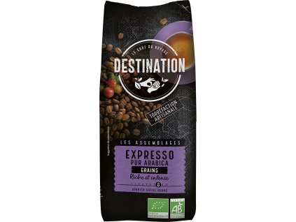 Bio káva zrnková Espresso Destination 500 g + Při koupi 12 a více kusů 3% Sleva