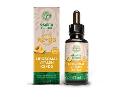 Liposomal Vitamin K2 + D3 60ml (Lipozomální vitamín K2 + D3)  + Sleva 3 % slevový kupón: EXTRA