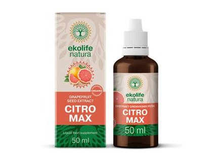 Citro Max Organic 50ml (Bio extrakt ze semínek grepfruitu)  + Sleva 3 % slevový kupón: EXTRA