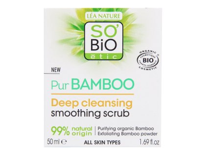 Głęboko oczyszczający peeling do twarzy — seria Pur BAMBOO 50 ml BIO SO'BiO étic