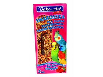 Small parrot bar with raspberries and strawberries Dako (2 pcs)