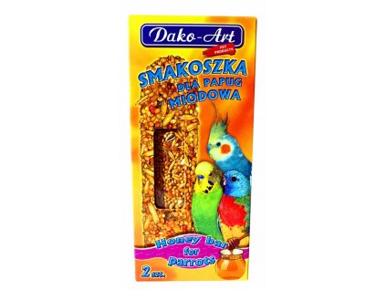 Kis papagáj rúd Dako mézzel (2 db)