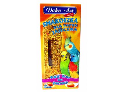 Tyčinka malý papagáj s vajcom Dako (2 ks)