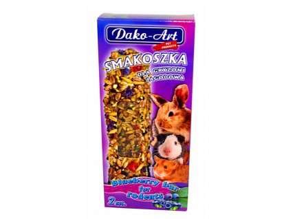 Tyčinka hlodavec s borůvkami Dako (2 ks)