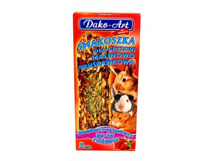 Rágcsálószelet málnával és eperrel Dako (2 db)