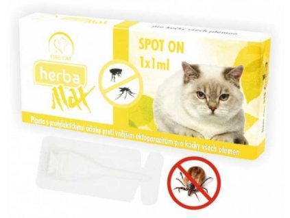 Max Herba Spot-on Cat repelentní kapsle, kočka (1 x 1 ml)
