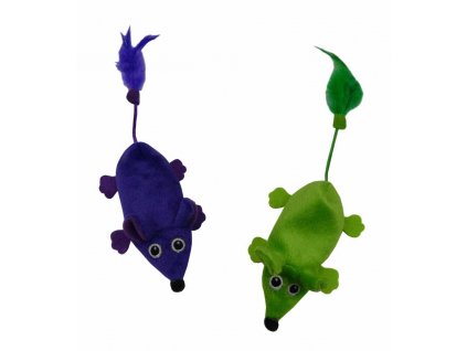 Myš plyšová neplnená 11 cm