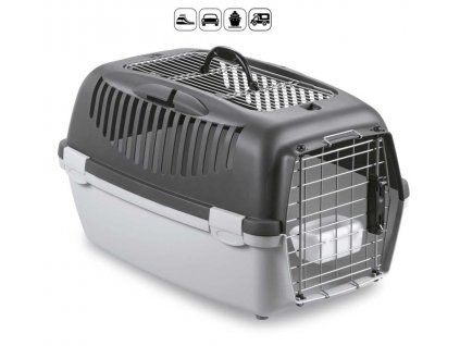 Gulliver 3 Deluxe Top Free top opening with bowl - metal door, gray