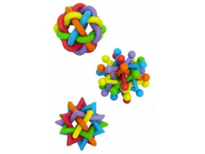 Rubber braided ball