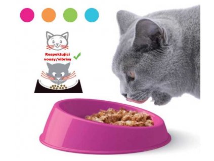 Plastic bowl, cat Vibrissa 15 x 4 cm