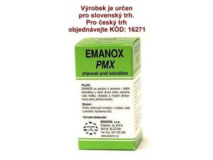 Emanox PMX 50 ml proti kokcidióze !SK!