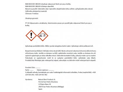 Zgarda Max Biocide Guler pentru caini, 38 cm !CZ!