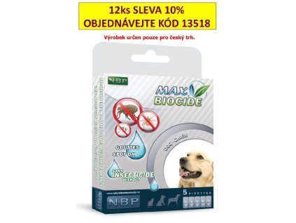Capsule respingătoare pentru câini Max Biocide Spot-on, câine 5 x 1 ml !CZ!