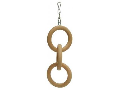 Vogelspielzeug - Holzkette, 3 Glieder