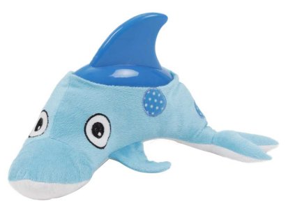 Plush toy with rubber Dolphin