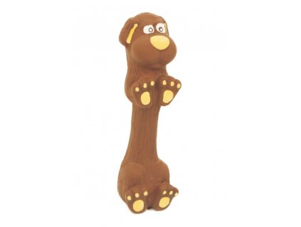 Jucărie din latex cu scârțâit - teckel mic 13 cm