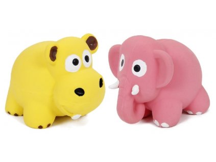 Latex toy with a squeaker - animals 8x6x6cm