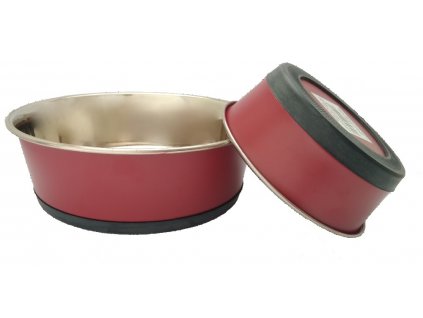 Ciężka miska ze stali nierdzewnej z silikonowym paskiem 1,6 l