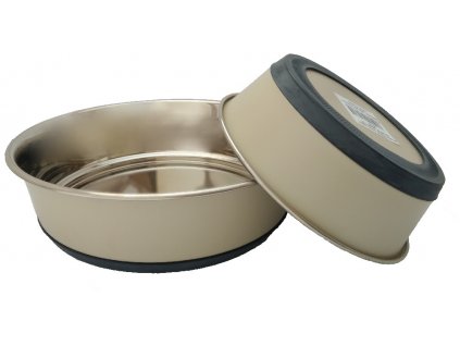 Heavy stainless steel bowl with silicone strap 2.25 l