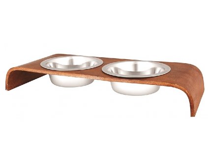 Double bowl in a designer stand 2 x 0.78 l