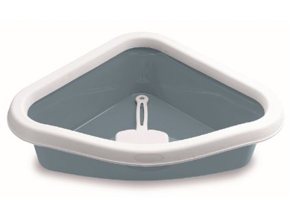 Kék-szürke sarok WC-vel