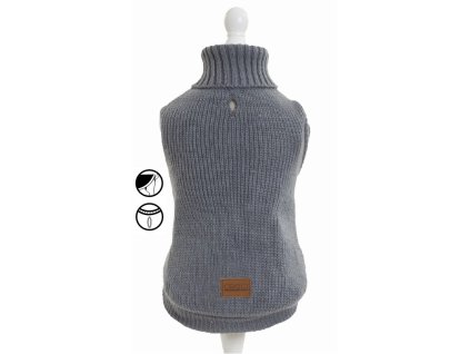 Pulover Moscova, gri, 55 cm