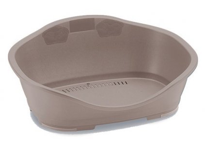 Műanyag ágy 6 db világosbarna 118 x 80 x 39,5 cm