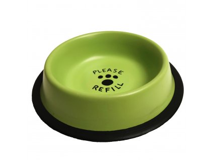 Stainless steel bowl pastel green print 0.76 l