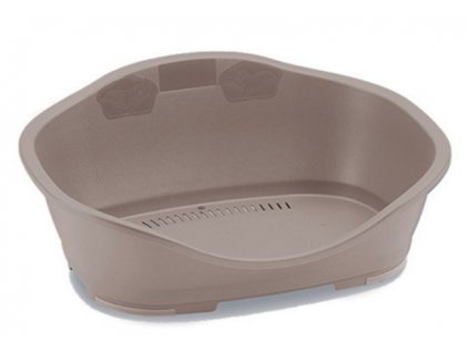 Műanyag ágy 3 db világosbarna 80,5 x 55 x 32 cm