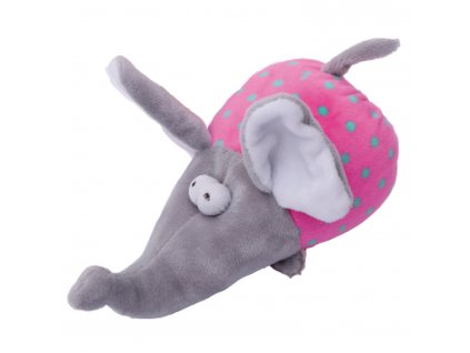 Dog toy - plush elephant squeaker 17 cm