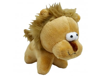 Dog toy - plush lion squeaker 12 cm