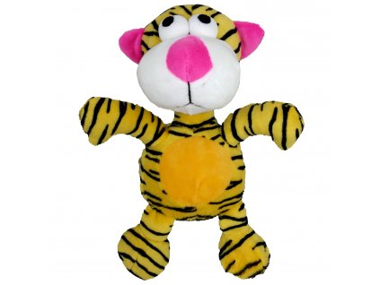 Dog toy - plush tiger squeaker 20 cm
