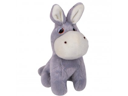 Dog toy - plush squeaking donkey 14 cm