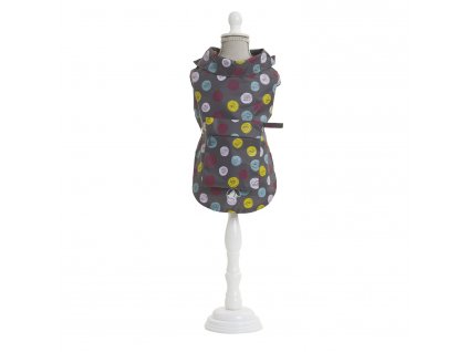 Raincoat Grey Dots 20 cm
