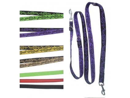 Leinengurt, wendbar, verschiedene Dekore 2,5 x 120/150/210 cm