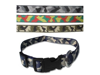 Obojok popruh maskáč 60 x 2,5 cm