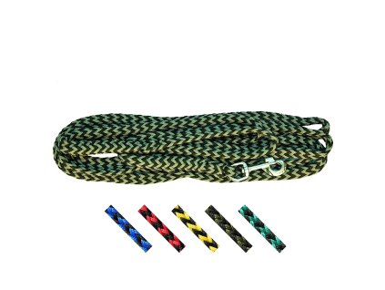 Leash rope braided various decors 400 x 1.2 cm