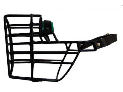 Náhubek černý/kov pudl, jezevčík - pes