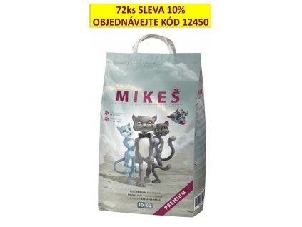 MIKEŠ Premium bílé hrudkující 10 kg