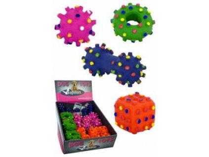 Squeaky toy with spikes 6-10 cm