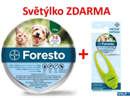 Foresto pre mačky a psy do 8 kg 1,25 + 0,563 g