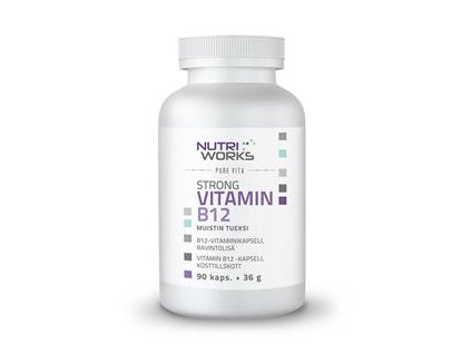 Strong Vitamin B12 90 kapslí (Silný vitamín B12)  + Sleva 3 % slevový kupón: EXTRA